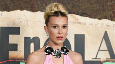 Millie Bobby Brown Shows Off Her Sculpted Figure in Pink